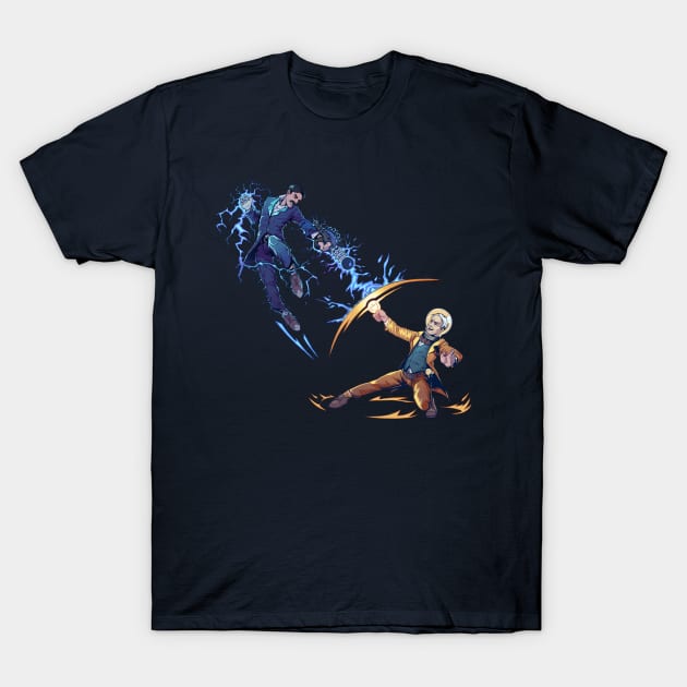 Tesla Vs. Edison T-Shirt by elonscloset